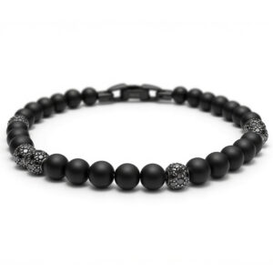 Браслет W&W Black Onyx Plus Black Mois 6 Beads
