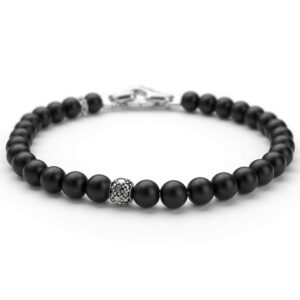 Браслет W&W Black Onyx Plus Black Mois Beads